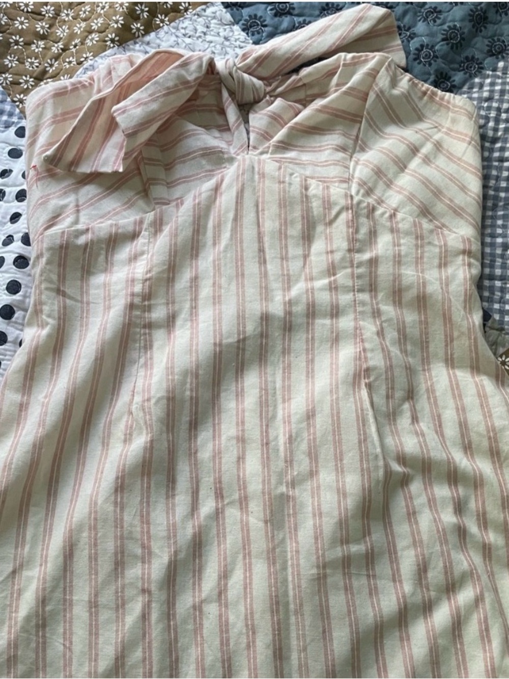 Cotton Candy Pink and White Striped Mini Dress